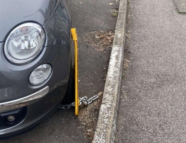 Fiat 500 for sale at Strood Motor Centre, Kent, was found clamped by the DVLA on August 31 2023. Photo released September 10 2023. See SWNS story SWLSclamped.Staff at a car dealership were left raging after one of their vehicles was clamped by the DVLA - the same day it was due to be sold. The clamp was found on a Fiat 500 parked in front of Strood Motor Centre in Strood, Kent last mo<em></em>nth (31/08). Max Mannouch, 21, said staff came in to find the clamped car and originally thought it was a practical joke.